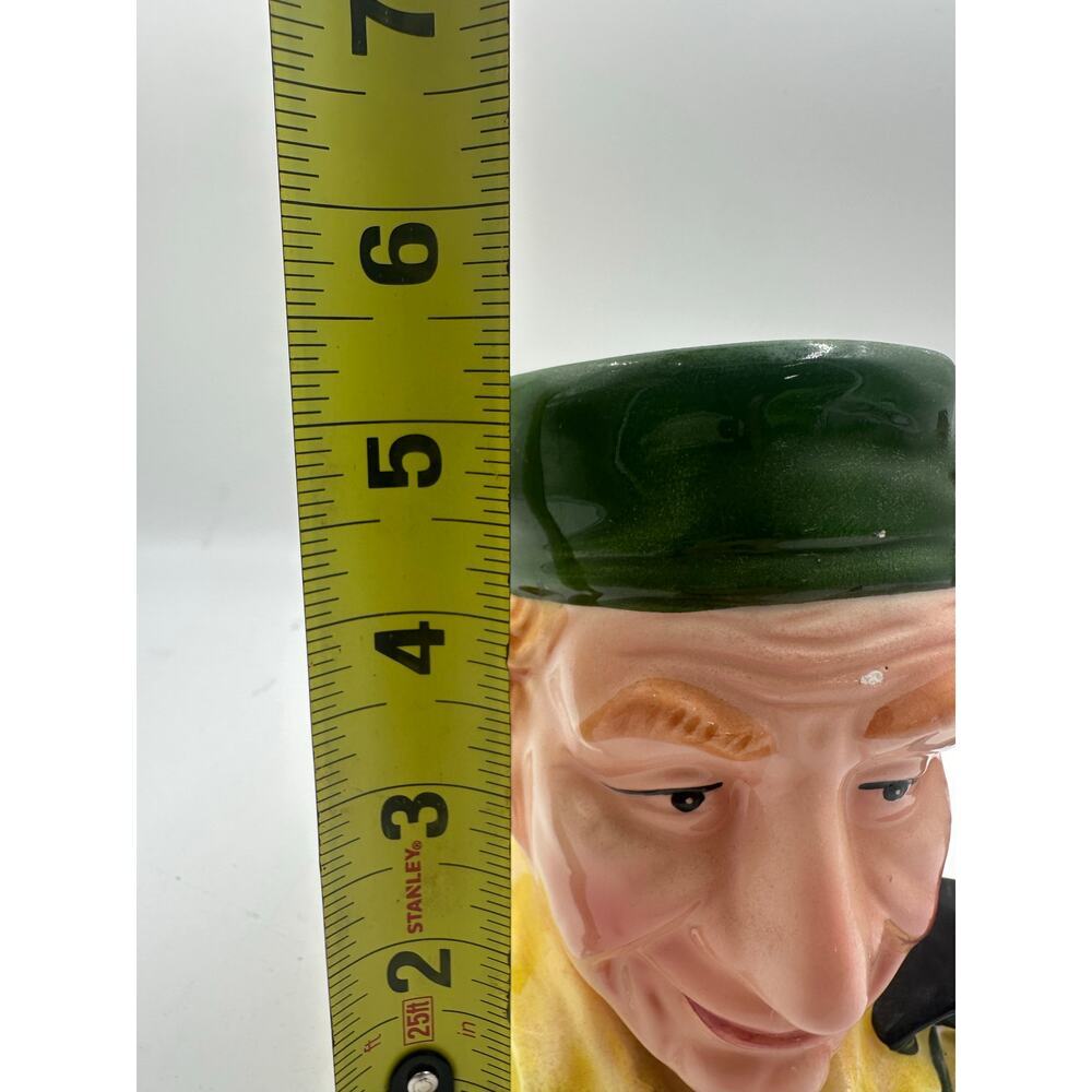 Vintage Shoemaker Cobbler Large Toby Mug Glazed Hand Painted Ceramic - Picture 2 of 6